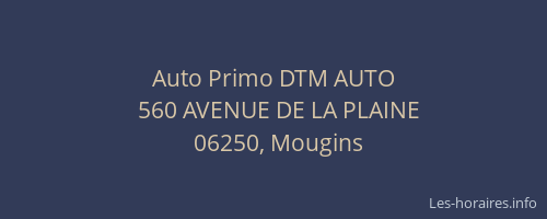Auto Primo DTM AUTO