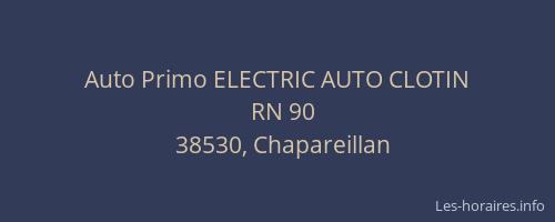 Auto Primo ELECTRIC AUTO CLOTIN