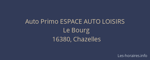 Auto Primo ESPACE AUTO LOISIRS