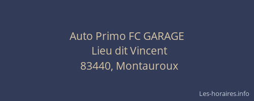 Auto Primo FC GARAGE