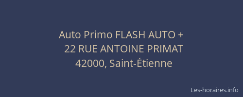 Auto Primo FLASH AUTO +