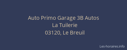 Auto Primo Garage 3B Autos