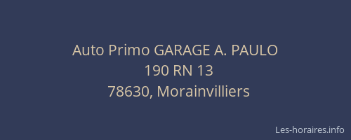 Auto Primo GARAGE A. PAULO