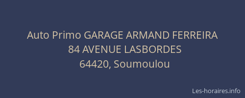 Auto Primo GARAGE ARMAND FERREIRA