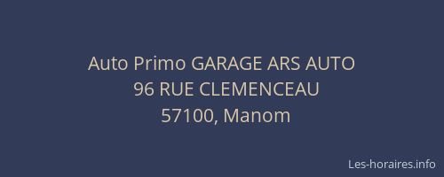 Auto Primo GARAGE ARS AUTO