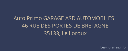 Auto Primo GARAGE ASD AUTOMOBILES