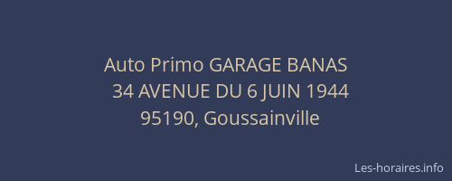 Auto Primo GARAGE BANAS