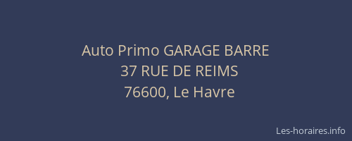 Auto Primo GARAGE BARRE