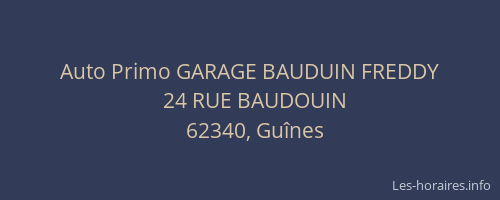 Auto Primo GARAGE BAUDUIN FREDDY
