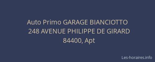 Auto Primo GARAGE BIANCIOTTO