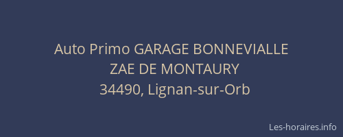Auto Primo GARAGE BONNEVIALLE