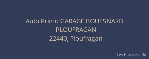 Auto Primo GARAGE BOUESNARD