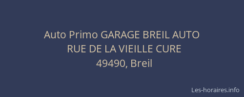 Auto Primo GARAGE BREIL AUTO