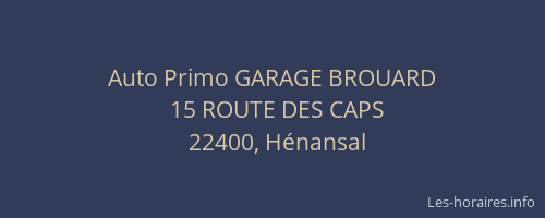 Auto Primo GARAGE BROUARD