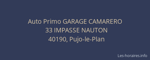 Auto Primo GARAGE CAMARERO