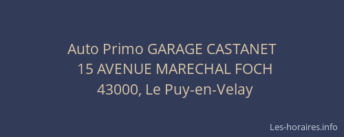 Auto Primo GARAGE CASTANET
