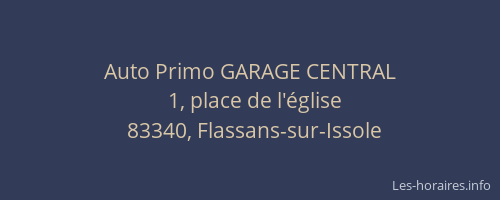 Auto Primo GARAGE CENTRAL