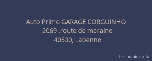 Auto Primo GARAGE CORGUINHO