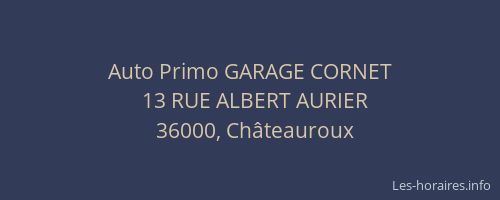 Auto Primo GARAGE CORNET