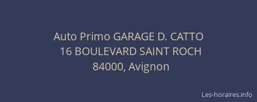 Auto Primo GARAGE D. CATTO