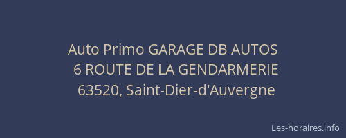 Auto Primo GARAGE DB AUTOS