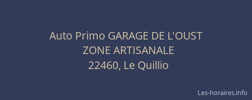 Auto Primo GARAGE DE L'OUST