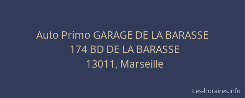 Auto Primo GARAGE DE LA BARASSE