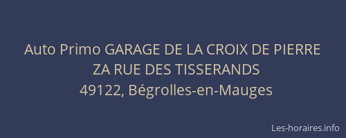 Auto Primo GARAGE DE LA CROIX DE PIERRE
