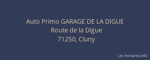 Auto Primo GARAGE DE LA DIGUE