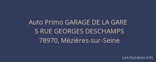 Auto Primo GARAGE DE LA GARE
