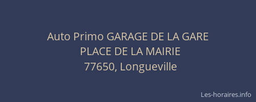 Auto Primo GARAGE DE LA GARE