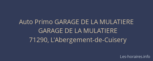 Auto Primo GARAGE DE LA MULATIERE