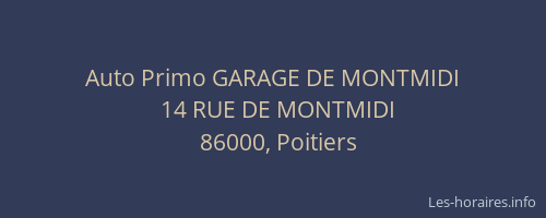 Auto Primo GARAGE DE MONTMIDI