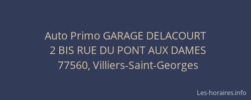 Auto Primo GARAGE DELACOURT