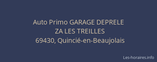 Auto Primo GARAGE DEPRELE