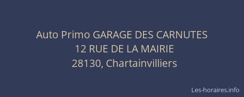 Auto Primo GARAGE DES CARNUTES