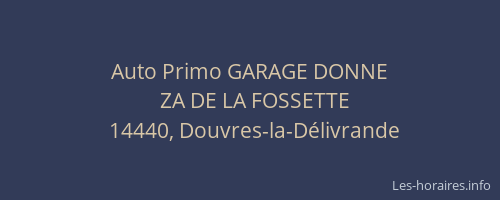 Auto Primo GARAGE DONNE