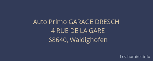 Auto Primo GARAGE DRESCH