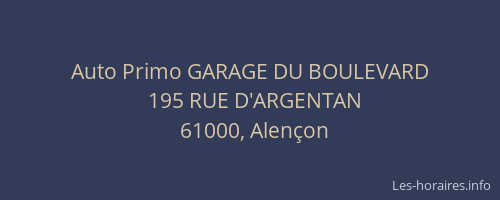 Auto Primo GARAGE DU BOULEVARD
