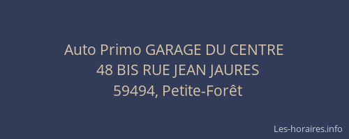 Auto Primo GARAGE DU CENTRE
