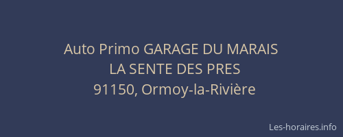 Auto Primo GARAGE DU MARAIS