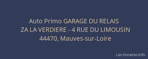 Auto Primo GARAGE DU RELAIS