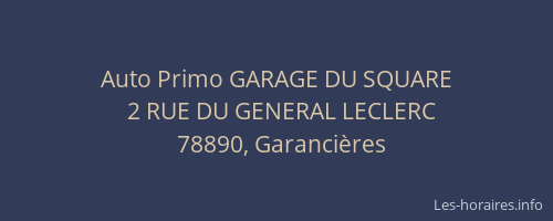 Auto Primo GARAGE DU SQUARE
