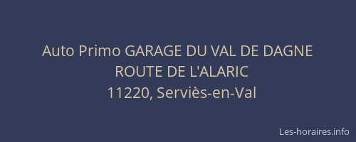 Auto Primo GARAGE DU VAL DE DAGNE
