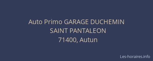Auto Primo GARAGE DUCHEMIN