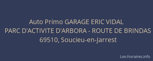 Auto Primo GARAGE ERIC VIDAL