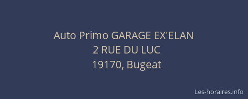 Auto Primo GARAGE EX'ELAN