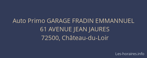 Auto Primo GARAGE FRADIN EMMANNUEL
