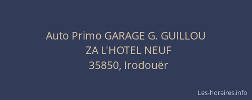 Auto Primo GARAGE G. GUILLOU