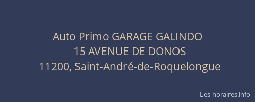 Auto Primo GARAGE GALINDO